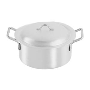 Deep <b>Pot</b> <b>Large</b> Capacity Aluminum Soup <b>Pot</b> With Lid For Stewing And Boiling On Gas Stove - Product Image 2