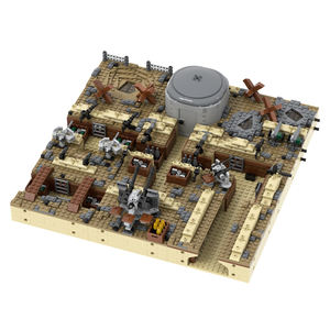 MOC5094 Bloques de Construcción de Posiciones de Artillería Antiaérea de la Segunda Guerra Mundial, Cráteres de Explosiones, Búnker, Metralla, Bazuca, Arsenal, Juguetes de Construcción para Niños - Product Image 5