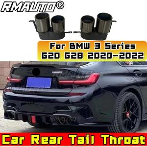 Kit de Silenciador de Escape Trasero de Acero Inoxidable para BMW Serie 3 G20 G28 2020-2022, Pieza de Modificación del Revestimiento del Escape Trasero - Product Image 2