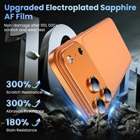Protection d'objectif d'appareil photo pour iPhone 17 Pro Max – Film de protection intégré en verre trempé métallique AR pour écran arrière de caméra