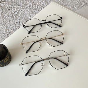 Monturas de gafas octogonales irregulares Qianai, montura completa, anti UV y anti luz azul, lentes de acetato unisex para un look moderno. - Product Image 4