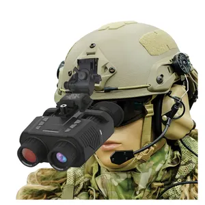 Vendita calda NV8000 casco montato visione notturna doppio Display 300 metri 36MP 4K UHD caccia occhiali NVG digitali a infrarossi