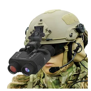 Venda quente NV8000 Capacete Montado Visão Noturna Dual Display 300 Metros 36MP 4K UHD Caça Infravermelho Digital NVG Goggles