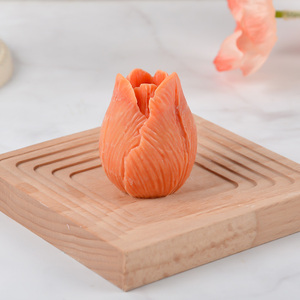 Molde de silicona 3D popular de rosas y tulipanes para moldes de resina de cera personalizados, molde de vela de flores DIY - Product Image 4