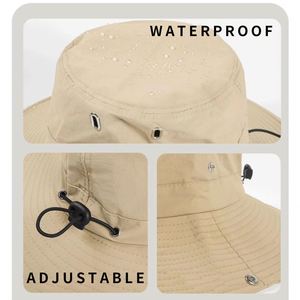 Sombrero de Pescador Personalizado, Diseño para Exteriores, para Hombre, Ala Ancha, Impermeable, de Secado Rápido, Reversible - Product Image 5