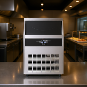 Máquina de Hielo Comercial Vevor, 265 lb/24 h, Pantalla Digital LED, Autolimpieza, Acero Inoxidable, Independiente, Refrigerada - Product Image 2