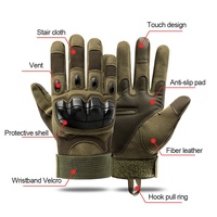 Gants de protection de moto de haute qualité, gants tactiques de chasse Airsoft à doigt complet