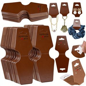 Hot Sale Custom Printed Logo Jewelry Display Cards Necklace Earring Cards <b>Thick</b> <b>Paper</b> Die Cut Cardboard Custom Size Shape for - Product Image 1