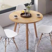 Table de réception moderne nordique, table ronde domestique, petite table à thé, table basse combinée table et chaise