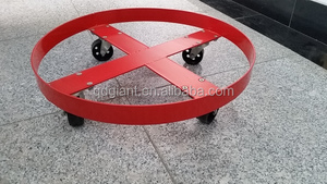 Carretilla para bidones de aceite de alta resistencia con ruedas giratorias y estructura de acero para talleres y garajes - Product Image 2