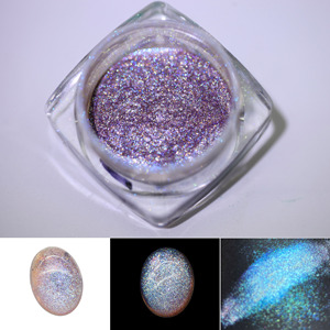 Palette de fards à paupières scintillants cosmétiques, finition lumineuse, pigments multicolores effet caméléon, pigments d'oxyde de fer, marque personnalisable - Product Image 5