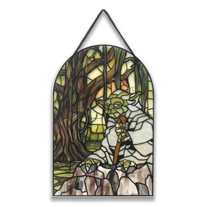 OEM ODM Soporte de acrílico, Decoración de pared colgante de acrílico de Yoda, Letrero de personaje <span class=keywords><strong>Jedi</strong></span> sabio para dormitorio o sala de cine - Product Image 1