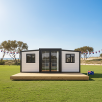 Villa Moderne Préfabriquée de Luxe 40 pieds à Double Aile Extensible pour un Habitation Intelligente, Économe en Énergie et Écologique