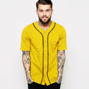 เสื้อเบสบอลกระดุมเสื้อไม่มีกระดุมสำหรับผู้ชายชุดเบสบอลงานตามสั่ง - Product Image 1