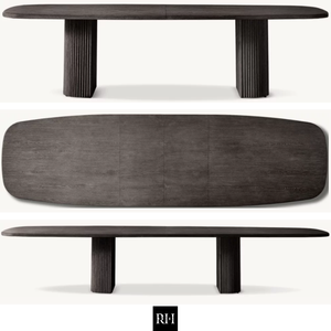 MULHOLLAND RECTANGULAR EXTENSION <b>Table</b> RH furniture <b>Solid</b> <b>Wood</b> Dining <b>Table</b> - Modern Indoor Furniture for Kitchen & Living Room - Product Image 2