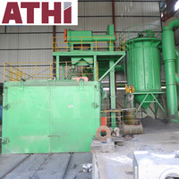 ATHI Q32 Machine de sablage électrique automatique de type table avec pompe moteur, table rotative sur chariot, capacité 30000 kg, contrôlée par PLC, haute performance