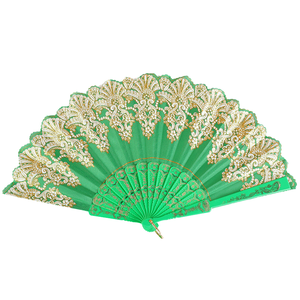 Abanico Ideal para Espectáculos de <span class=keywords><strong>Flamenco</strong></span>-Abanico Elegante <span class=keywords><strong>Flamenco</strong></span> Hecho a Mano Español con Patrones Florales - Product Image 2