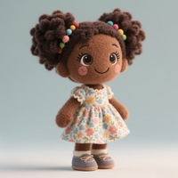 OEM/ODM poupées de chiffon afro-américaines personnalisées poupée en peluche noire personnalisée poupée africaine poupées afro-américaines peluches en gros