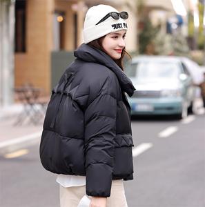 Nouvelle arrivée imperméable vestes d'hiver femmes mince à capuche col de fourrure chaud manteaux d'hiver col montant noir Street Style vêtements d'extérieur - Product Image 5