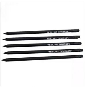 Lápices Personalizados al por Mayor para Hoteles y Estudiantes, Lápices Estándar de Color Negro con Mina HB y Borrador, Hechos de Madera - Product Image 4