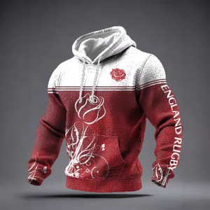 Sudadera con Capucha para Hombre, 300g, Tejido de Algodón Transpirable, con Bolsillo, Manga Regular, Diseño Rugby Game Of Nations - Product Image 3