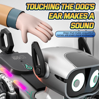 Robot chien télécommandé 8 roues motrices 2.4G pour enfants, chien robot intelligent RC, jouet électrique pour enfants, chien de compagnie acrobatique