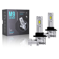Vente en gros d'usine, phare LED de voiture haute puissance 35W 7200LM M9, 9005 9006 9012 H11, feu antibrouillard LED 12V pour ampoules LED de voiture
