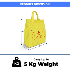 Non Woven Food Cooler Bag Lunch Insulated Cooler Bag Thermal Insulation - Product Image 2