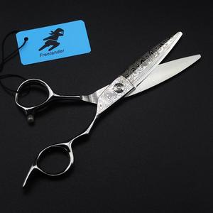 Ciseaux à cheveux professionnels 6 pouces, coupe de cheveux, salon de coiffure, motif damas, ciseaux en saule - Product Image 6