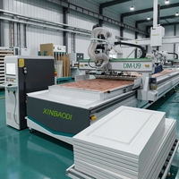 Componentes de Soporte para Máquina CNC de Alta Rigidez con ATC y Husillo de 9kW para Línea de Producción de Madera/MDF