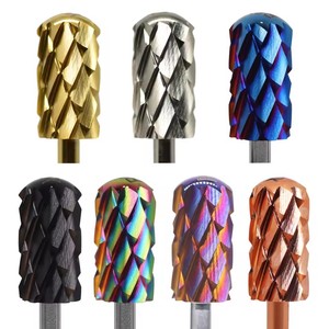Brocas de Uñas Redondas Grandes con Punta de Barril, Seguras, 5XC, 8 Colores, para Remover Polvo Acrílico, Extra Fuertes - Product Image 4