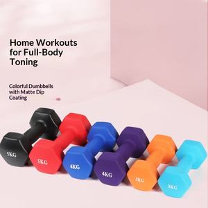 Haltères hexagonaux FamilyExercise <span class=keywords><strong>JTF</strong></span> TR-11 en néoprène pour la salle de sport à domicile, entraînement complet et musculation - Product Image 4