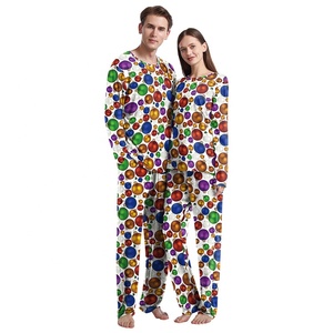 New Arrival Christmas Holidays <strong>Clothing</strong> <strong>Set</strong> Women Men Pajamas Couple <strong>Family</strong> Print Pajamas <strong>Sets</strong> - Product Image 1