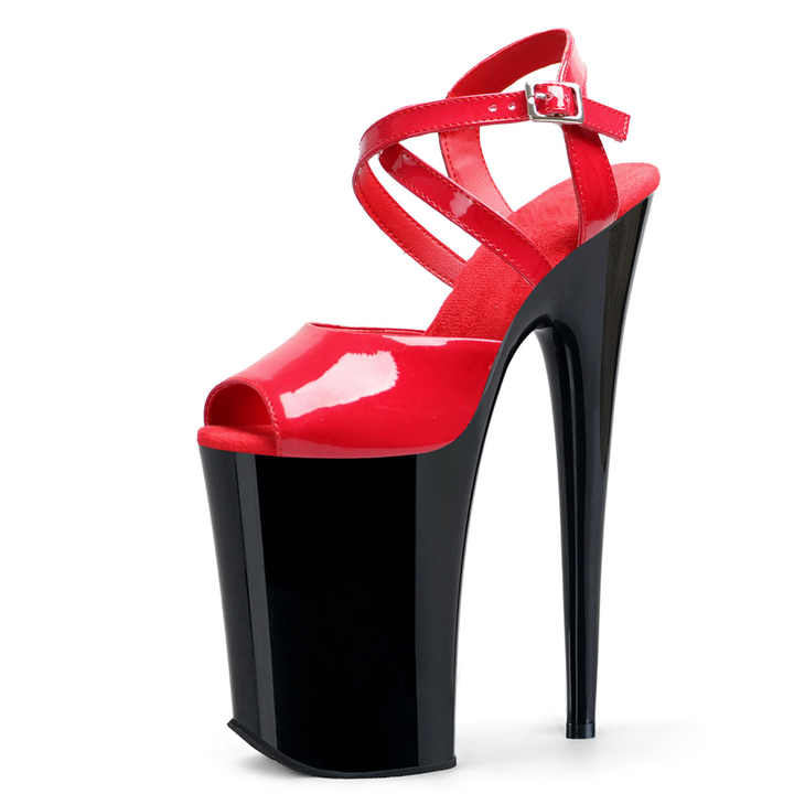 9Inch Stripper Heels Pole Dance Cross Dressing Peep Toe Fashion 23cm Sandals Nightclub Sexy Fetish Women's Catwalk Gothic Mature