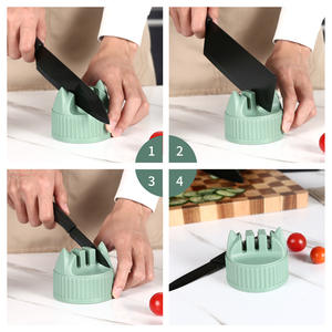 Afilador de Cuchillos Manual Syh594 de Afilado Rápido, Diseño Mini y Atractivo con Acero para un Rendimiento Óptimo, Venta al Por Mayor - Product Image 6