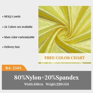 Miễn Phí Mẫu Sáng Bóng Bạc Thần Bí Chấm 220gsm Kim Loại Lá 4 Cách Căng Polyamide Spandex Vải Đồ Bơi Dancewear Vải - Product Image 3