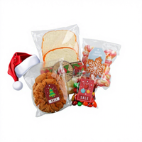 Sacs BOPP transparents autocollants personnalisés en gros (100 pièces) pour cadeaux de festival, emballage alimentaire, petits formats jetables