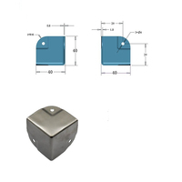 Protection d'angle décorative en acier inoxydable sur mesure pour flight case, fabriquée par le fabricant