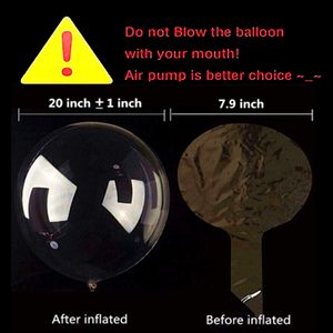 Ballons LED Bobo Cartoon pas chers de 24 pouces, s'illuminent pour la décoration de Noël, de mariages et de fêtes, ballons clignotants avec bâtons - Product Image 5