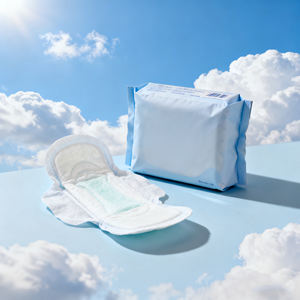 Tovaglioli igienici da donna in cotone Ultra-morbido organico traspirante misura per <span class=keywords><strong>giorno</strong></span> <span class=keywords><strong>e</strong></span> <span class=keywords><strong>notte</strong></span> uso diretto in fabbrica prezzo all'ingrosso - Product Image 5