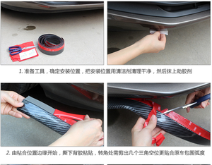 แถบยางกันชนหน้ารถยนต์,ตัวกันชนรถยนต์คาร์บอนไฟเบอร์อเนกประสงค์ลิ้นสปอยเลอร์ - Product Image 6