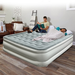 Cama de Aire Inflable Automática Reforzada, Tamaño Grande, para Varias Personas, Uso Doméstico, Resistente al Desgaste, Gris, PVC Ecológico - Product Image 3