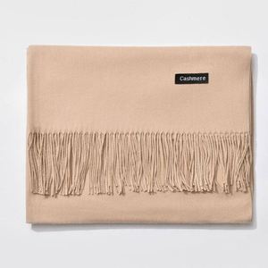 Agente de Compras 1688 en China, Bufanda de Pashmina, Bufandas y Chales de Cachemira Acrílica de Color Sólido para Invierno para Mujer - Product Image 3