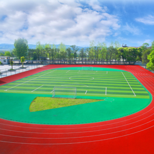 Suelo deportivo resistente INOLP, pista de correr permeable al aire, Base a prueba de terremotos, vida útil de 20 años, durabilidad de grado de estadio - Product Image 1
