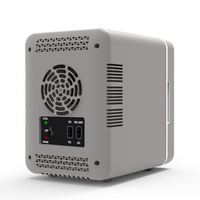 Mini-réfrigérateur portable 4L, refroidisseur et chauffe-eau 12V/220V, petit réfrigérateur de voiture avec miroir LED en verre