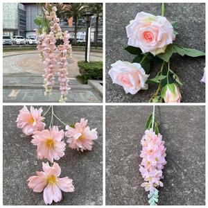 <span class=keywords><strong>Fleurs</strong></span> artificielles longues et élégantes faites à la main pour Hydrangeas et Roses – Idéales pour Mariage, Saint-Valentin, Fête <span class=keywords><strong>des</strong></span> Mères, Remise de Diplôme - Product Image 4