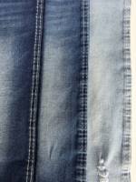 Tissu denim sergé extensible OE 385 GSM 11,3 oz, extra large 190 cm, en coton, polyester et élasthanne, pour jeans, bleu foncé intense