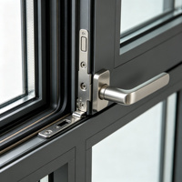 Thermisch Getrenntes Aluminium-Drehkippfenster mit Schmalem Rahmen, Doppelverglasung mit Argonfüllung, CE-Standard für Europäische Projekte