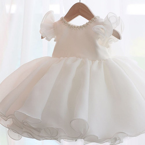 Abito Estivo in Raso <span class=keywords><strong>per</strong></span> Bambine, Stile Principessa, Vestito da <span class=keywords><strong>Damigella</strong></span> <span class=keywords><strong>per</strong></span> Piccole Spose, Abito da Cerimonia <span class=keywords><strong>per</strong></span> Bambine - Product Image 5