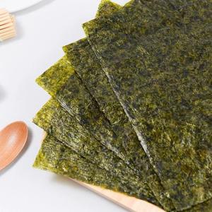 100 lembar roti renyah rumput laut panggang gulungan alga laut emas Sedge Nori makanan ringan rumput laut panggang Sushi Nori